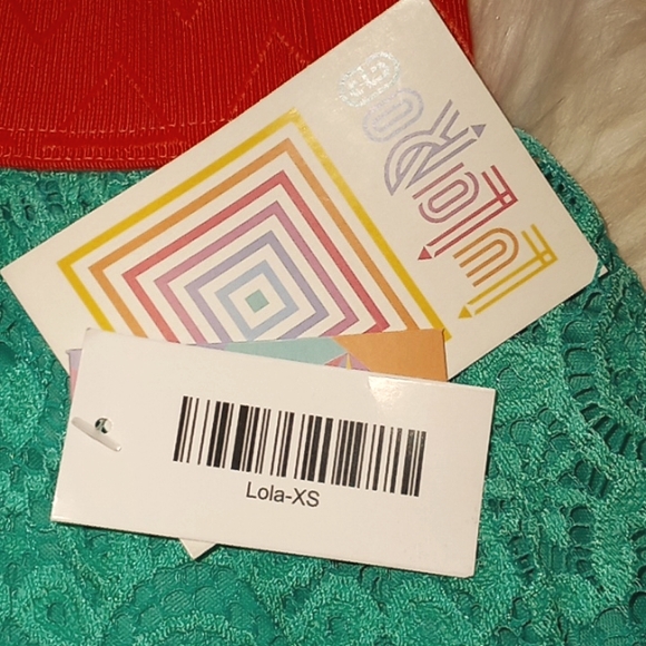 LulaRoe Lola Lace A line Midi Skirt-#0031 - Picture 4 of 8